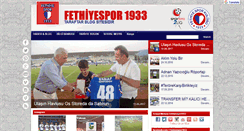 Desktop Screenshot of fethiyespor1933.com